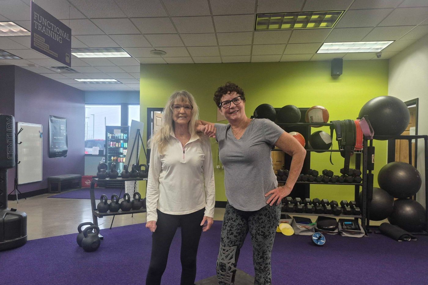 Two members together at Ageless Fitness